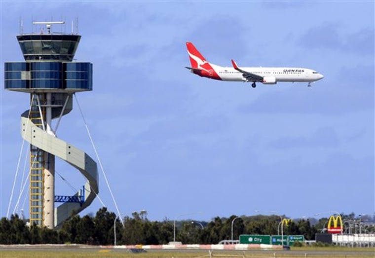 A Qantas jet prepares to land at Sydney Airport in Sydney, Monday, Oct. 31, 2011. Qantas Airways planes returned to the skies after an Australian court ruled on a bitter labor dispute that had prompted the world's 10th-largest airline to ground its entire fleet. (